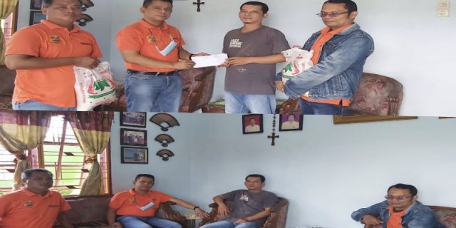 Ketua Pewarta Jenguk Anggota Sakit