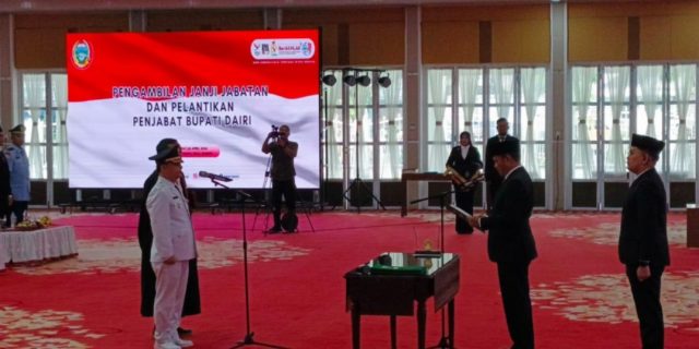 Charles Bantjin Resmi Dilantik Pj Bupati Dairi