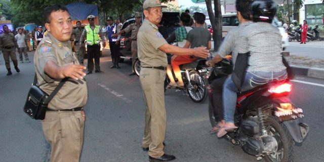 Tim GabunganKembali Gelar Razia di Jalan Ring Road,  Puluhan Sepeda Motor Terjaring