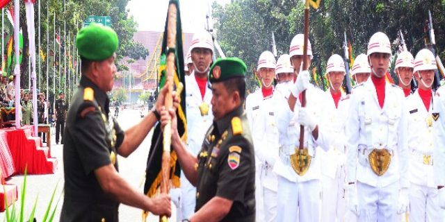 Pangdam l/BB Pimpin Sertijab Danrem 031/Wirabima