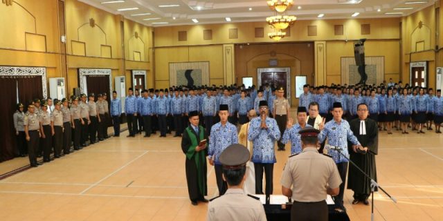 Poldasu Gelar Pengambilan Sumpah / Janji PNS 