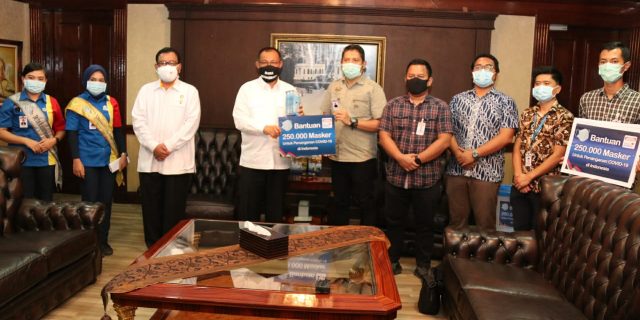 Pemko Medan Terima Bantuan 5000 Masker dari Indomaret