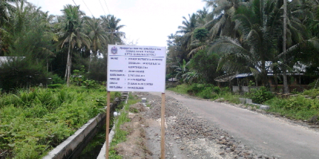 Pembangunan Jalan Provinsi Jurusan Afulu Menuju Kabupaten Nias Barat Berjalan dengan Baik