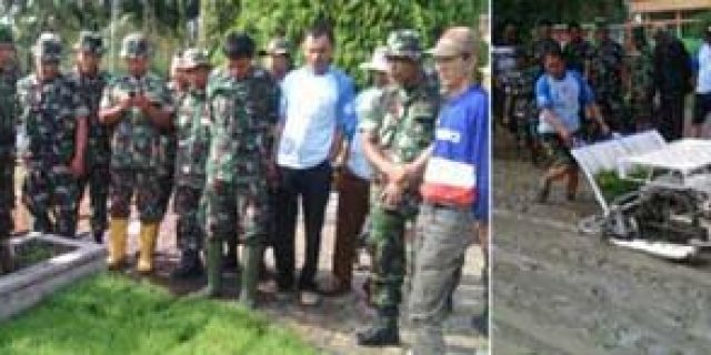 Babinsa Kodim 0207/Simalungun Laksanakan Pelatihan Tanam Padi dengan Menggunakan Mesin Rice Transplanter