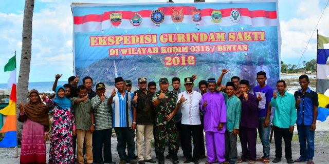 Danrem 033/WP Bersama Bupati Lingga Kunjungi Pulau Berhala