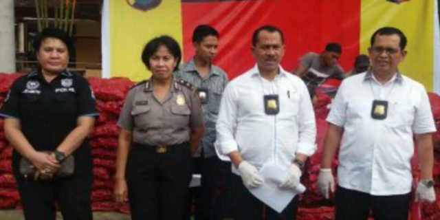 Bawang Merah Ilegal Asal India Diamankan Polda Sumut