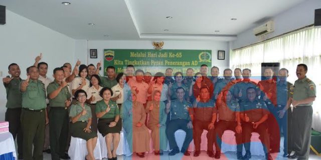 Kapendam I/BB Pimpin Acara Syukuran Hut Ke-65 Penerangan TNI AD