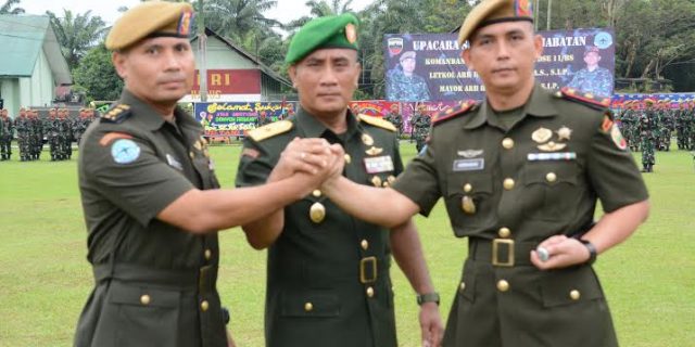 Kasdam I/BB Pimpin Sertijab Dannyon Arhanudse 11/BS