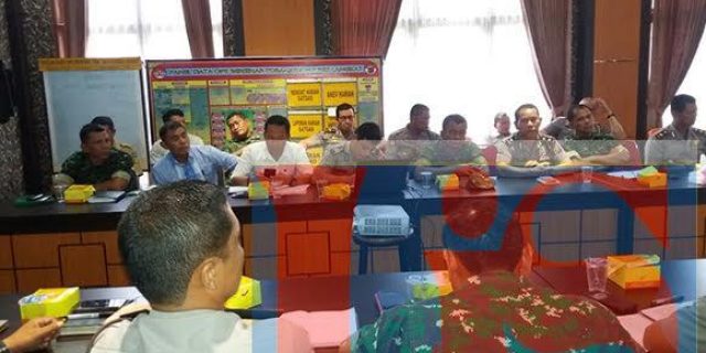 Dandim 0203/ Langkat Hadiri Rapat Koordinasi Kesiapan Pilkades
