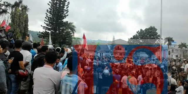 Ribuan Masyarakat Minta Kapolres Nias Bebaskan 8 Aktivis yang Ditangkap