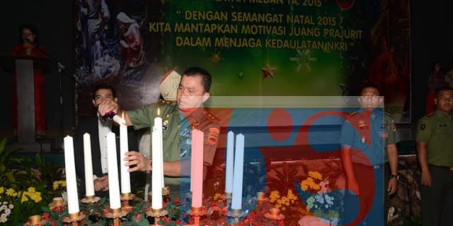 Pangdam l/BB Pimpin Perayaan Natal dan Tahun Baru 