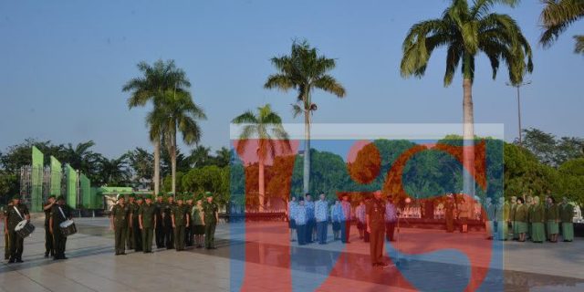 Kapendam l/BB Pimpin Ziarah Rombongan di Taman Makam Pahlawan Medan