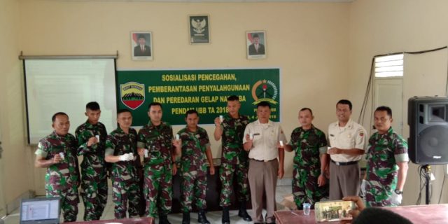 Kodam l/BB Gelar Sosialisasi P4GN dan Tes Urine Rutin Kepada Prajurit