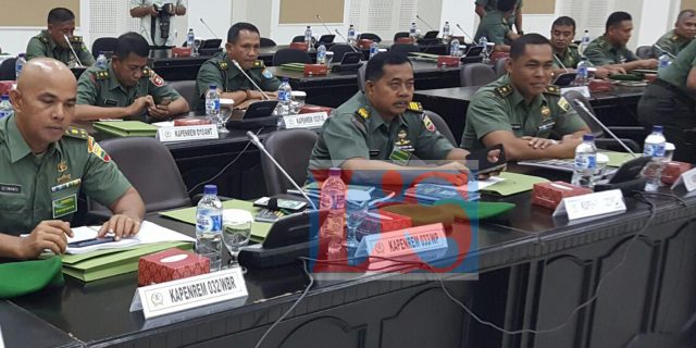 Kapenrem 022/PT Hadiri Rapat  Kerja Teknis Penerangan TNI AD   